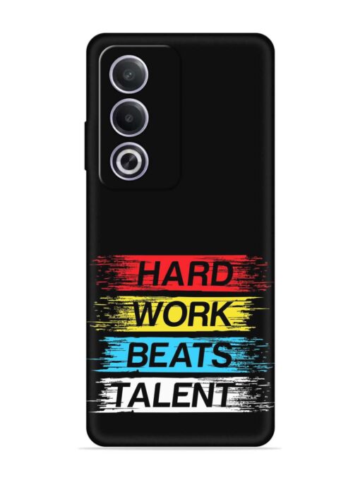 Hard Work Beats Embossed Soft Silicone Case for Oppo A3 Pro (5G) Zapvi