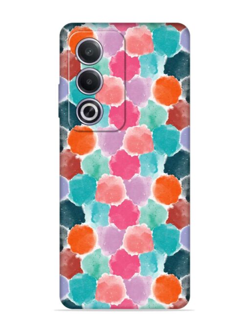 Colorful Seamless Pattern Embossed Soft Silicone Case for Oppo A3 Pro (5G)