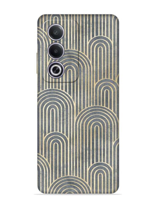 Art Deco Style Embossed Soft Silicone Case for Oppo A3 Pro (5G) Zapvi