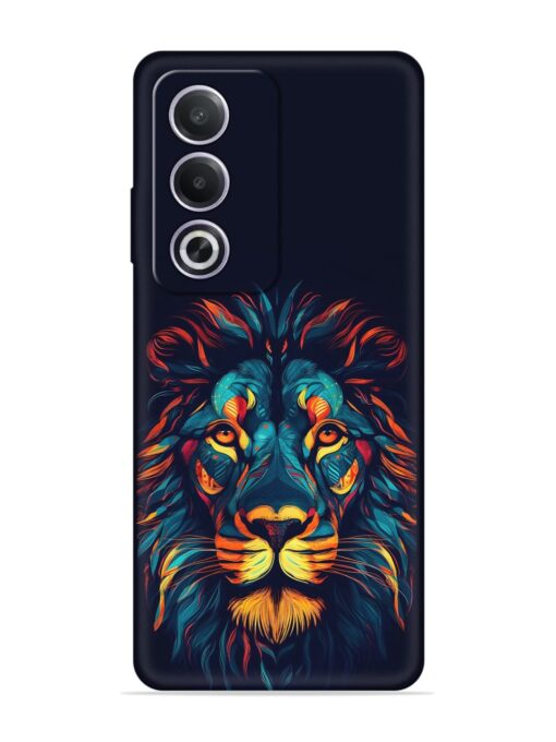 Colorful Lion Embossed Soft Silicone Case for Oppo A3 Pro (5G) Zapvi