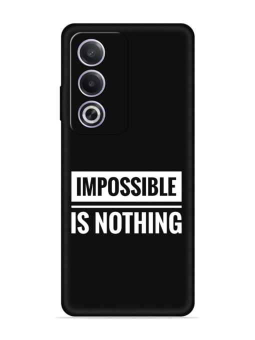 Impossible Is Nothing Embossed Soft Silicone Case for Oppo A3 Pro (5G) Zapvi