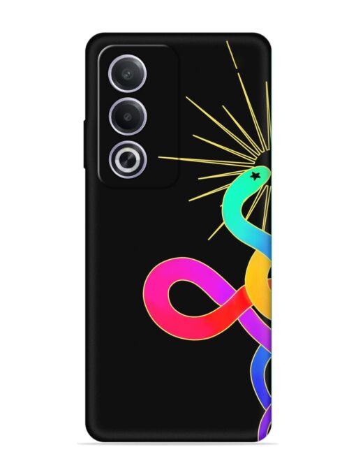 Art Geometric Abstraction Embossed Soft Silicone Case for Oppo A3 Pro (5G) Zapvi