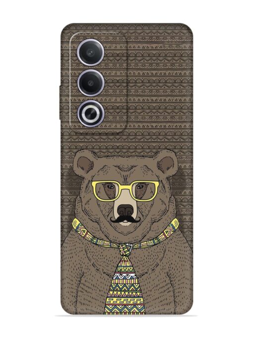 Grizzly Bear Embossed Soft Silicone Case for Oppo A3 Pro (5G) Zapvi