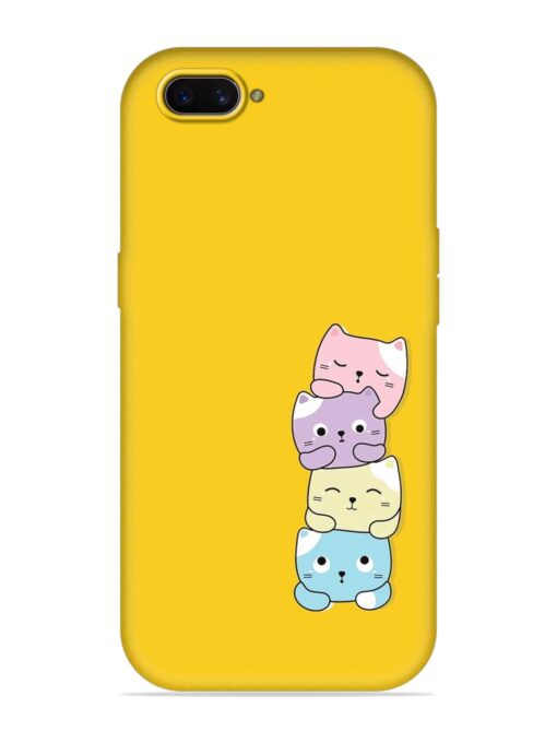 Cartoon Anime Embossed Soft Silicone Case for Oppo A3S