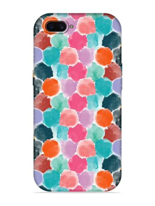 Colorful Seamless Pattern Embossed Soft Silicone Case for Oppo A3S