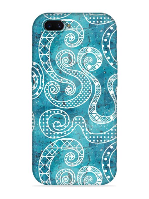 Vintage Curved Seamless Embossed Soft Silicone Case for Oppo A3S Zapvi