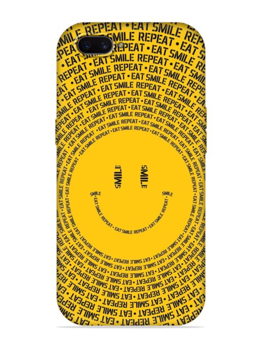 Smiley Embossed Soft Silicone Case for Oppo A3S Zapvi