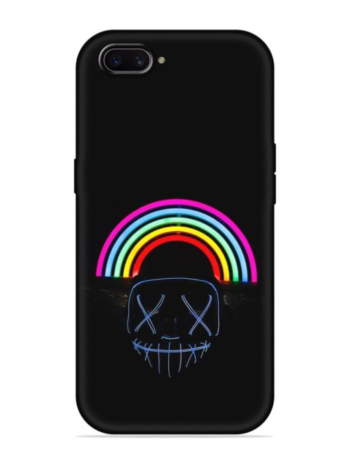 Mask Rainbow Embossed Soft Silicone Case for Oppo A3S Zapvi