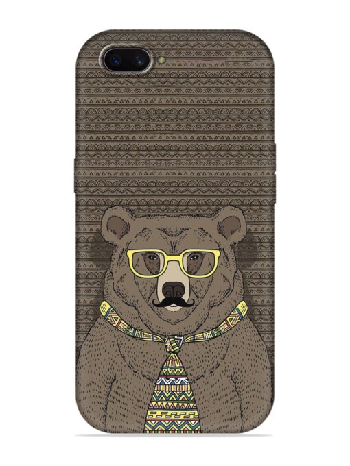 Grizzly Bear Embossed Soft Silicone Case for Oppo A3S Zapvi