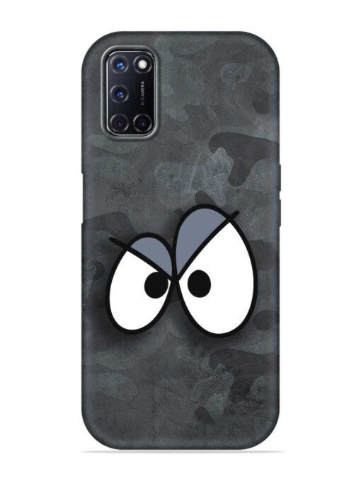 Big Eyes Night Mode Embossed Soft Silicone Case for Oppo A52 Zapvi