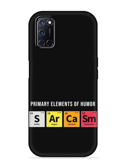 Primary Elements Humor Embossed Soft Silicone Case for Oppo A52 Zapvi