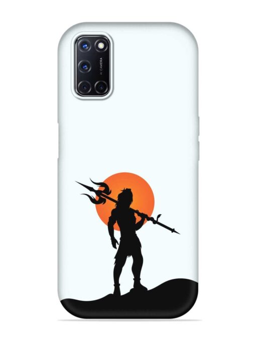 Lord Mahadev Trendy Embossed Soft Silicone Case for Oppo A52 Zapvi