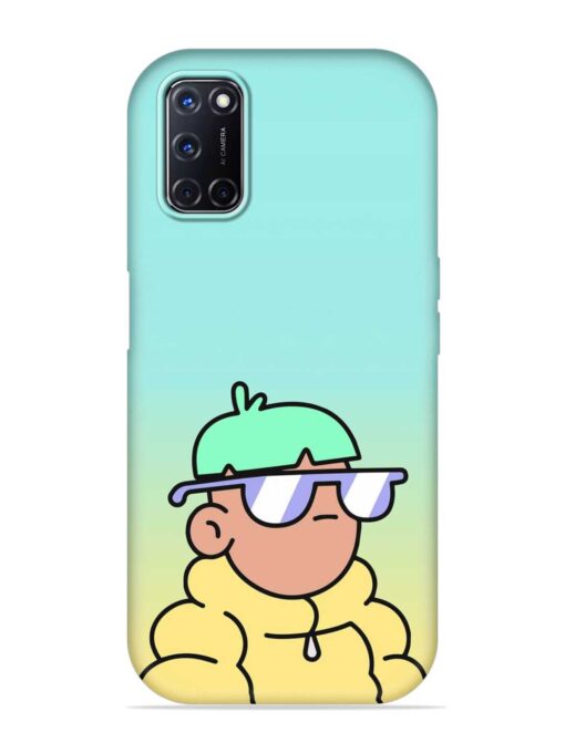 Doodles Cool Character Embossed Soft Silicone Case for Oppo A52 Zapvi