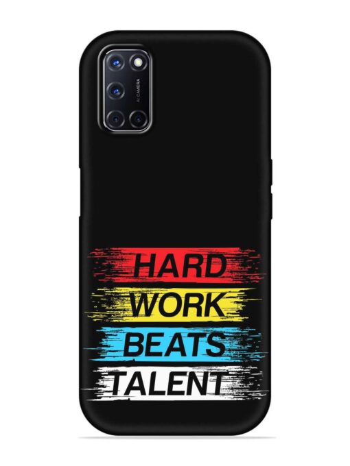 Hard Work Beats Embossed Soft Silicone Case for Oppo A52 Zapvi