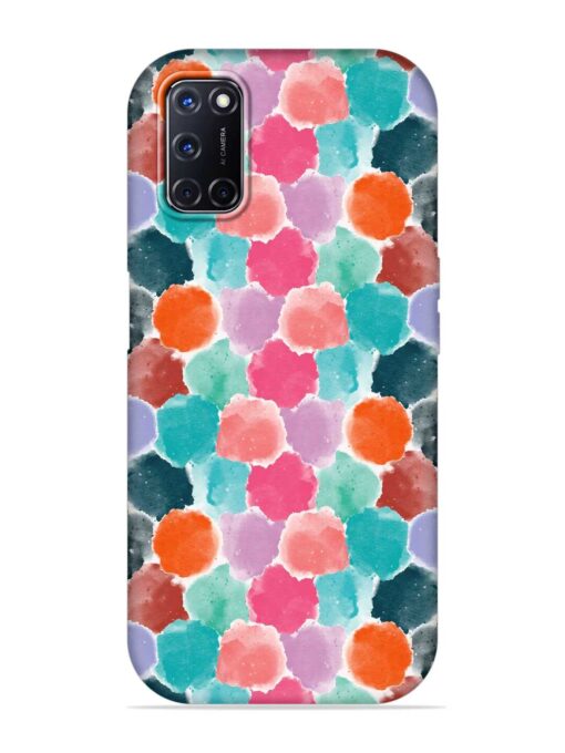 Colorful Seamless Pattern Embossed Soft Silicone Case for Oppo A52 Zapvi