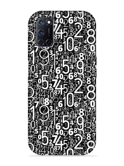 Many Numbers Different Embossed Soft Silicone Case for Oppo A52 Zapvi