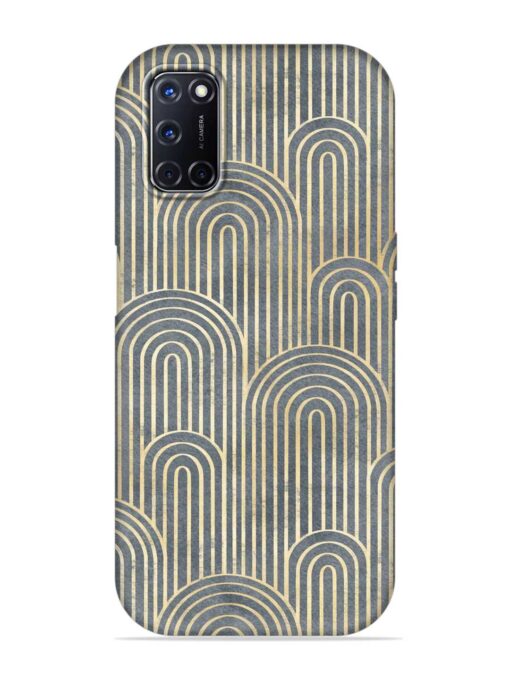 Art Deco Style Embossed Soft Silicone Case for Oppo A52 Zapvi