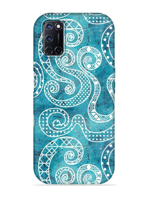 Vintage Curved Seamless Embossed Soft Silicone Case for Oppo A52 Zapvi