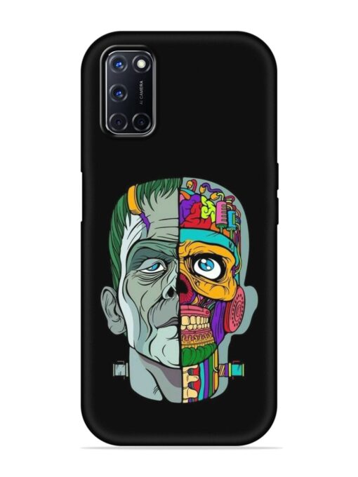 Men Vs Skull Embossed Soft Silicone Case for Oppo A52 Zapvi