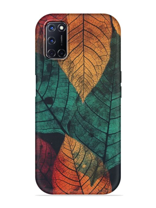 Leaves Artwork Embossed Soft Silicone Case for Oppo A52 Zapvi