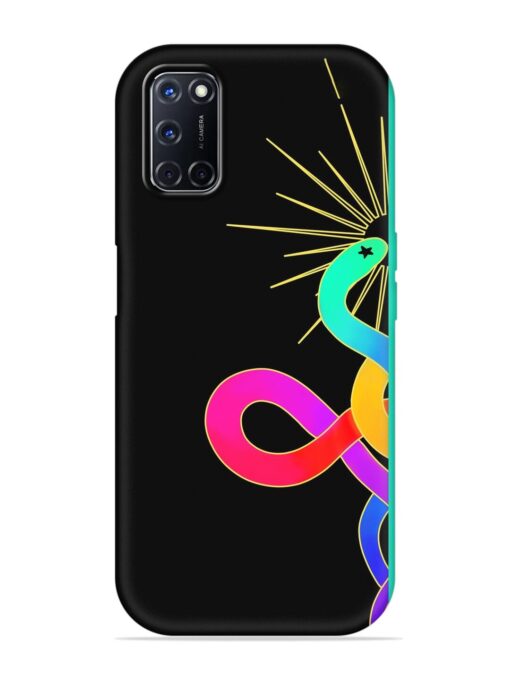 Art Geometric Abstraction Embossed Soft Silicone Case for Oppo A52 Zapvi