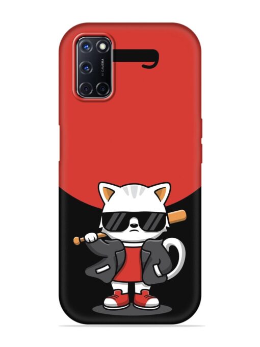 Cool Little Bear Cartoon Embossed Soft Silicone Case for Oppo A52 Zapvi