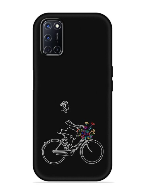 Minimalist Cycle Art Embossed Soft Silicone Case for Oppo A52