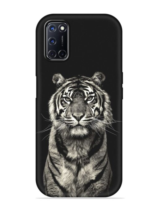 Tiger Art Embossed Soft Silicone Case for Oppo A52 Zapvi