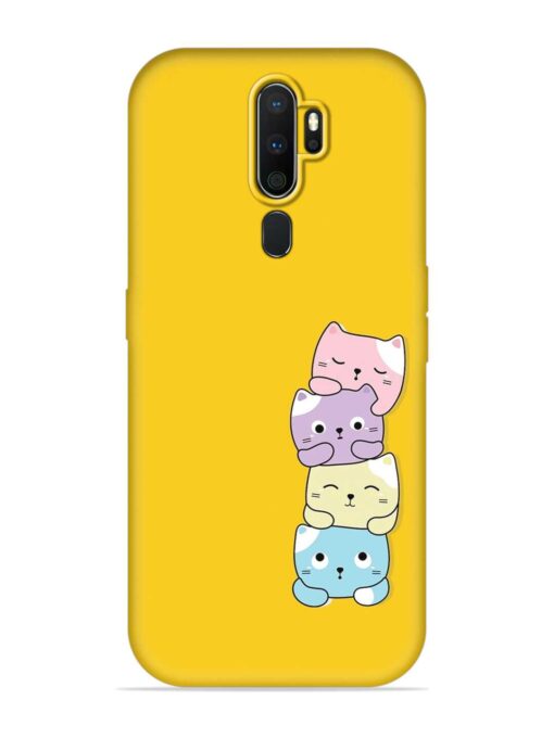 Cartoon Anime Embossed Soft Silicone Case for Oppo A5 (2020) Zapvi