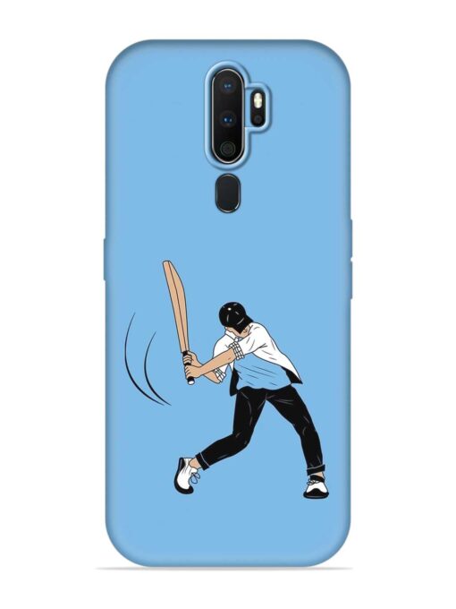 Cricket Gully Boy Embossed Soft Silicone Case for Oppo A5 (2020) Zapvi