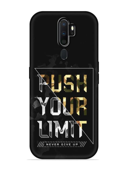 Push Your Limits Embossed Soft Silicone Case for Oppo A5 (2020) Zapvi