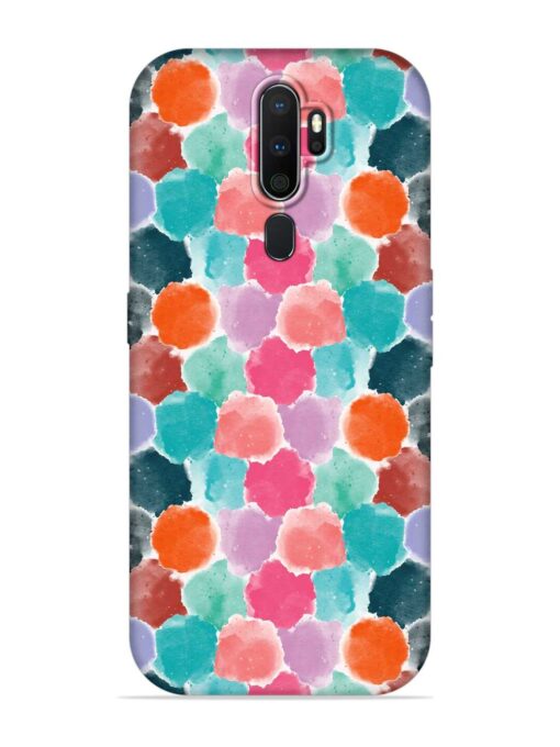 Colorful Seamless Pattern Embossed Soft Silicone Case for Oppo A5 (2020) Zapvi