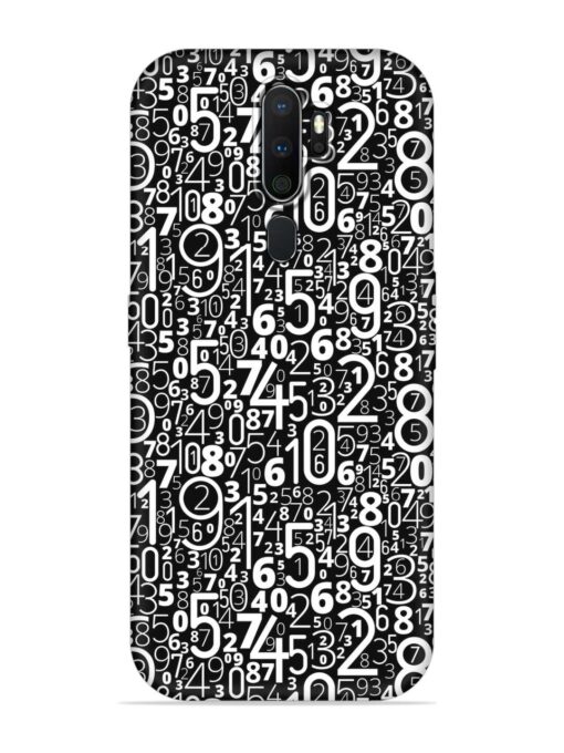 Many Numbers Different Embossed Soft Silicone Case for Oppo A5 (2020) Zapvi