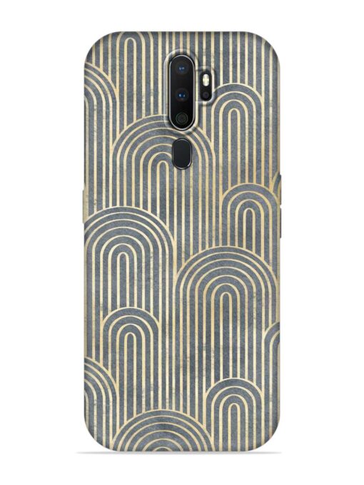 Art Deco Style Embossed Soft Silicone Case for Oppo A5 (2020) Zapvi