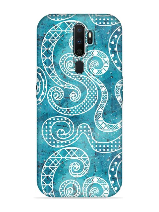 Vintage Curved Seamless Embossed Soft Silicone Case for Oppo A5 (2020) Zapvi