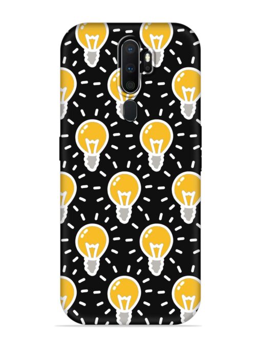 Light Bulb Seamless Embossed Soft Silicone Case for Oppo A5 (2020) Zapvi