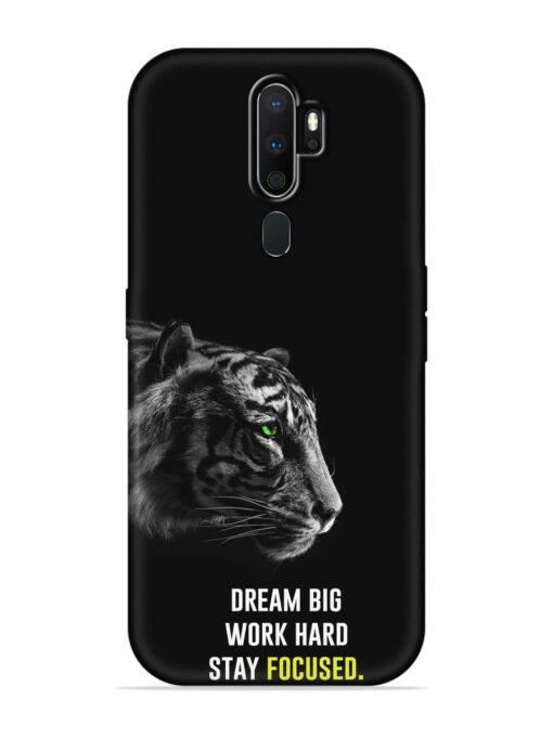 Dream Big Work Hard Embossed Soft Silicone Case for Oppo A5 (2020) Zapvi