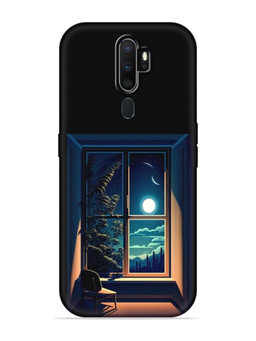 Night View At Window Embossed Soft Silicone Case for Oppo A5 (2020) Zapvi