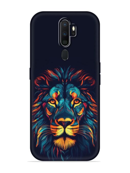 Colorful Lion Embossed Soft Silicone Case for Oppo A5 (2020) Zapvi