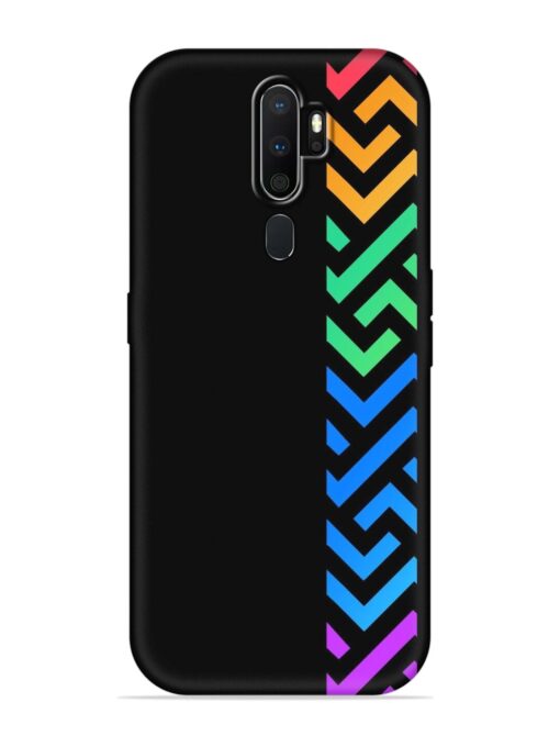 Colorshape Stripes Embossed Soft Silicone Case for Oppo A5 (2020)