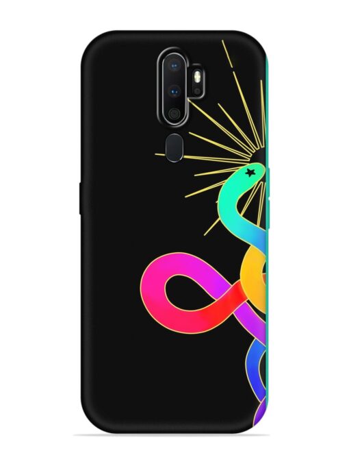 Art Geometric Abstraction Embossed Soft Silicone Case for Oppo A5 (2020)