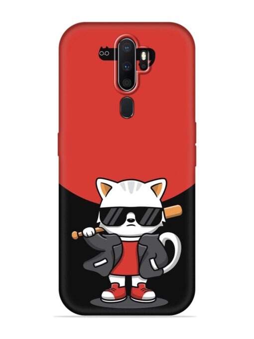 Cool Little Bear Cartoon Embossed Soft Silicone Case for Oppo A5 (2020) Zapvi