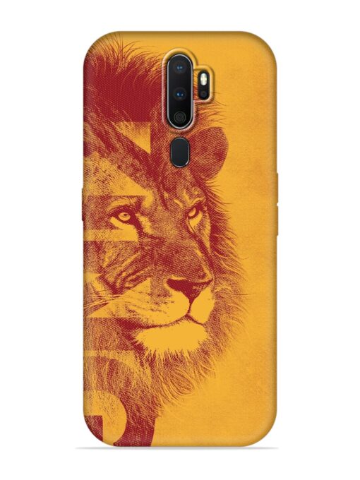 Gold Lion Crown Art Embossed Soft Silicone Case for Oppo A5 (2020) Zapvi