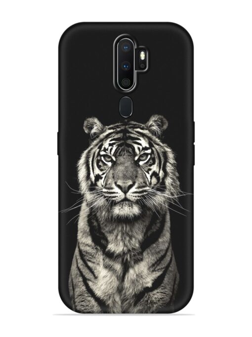 Tiger Art Embossed Soft Silicone Case for Oppo A5 (2020)