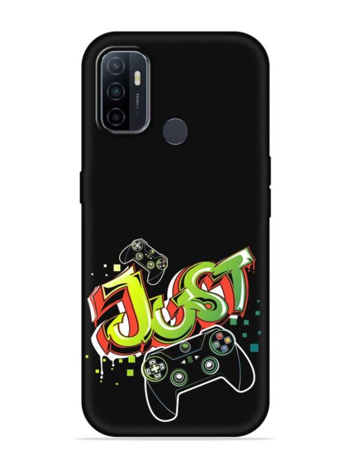 Graffiti Gamepad Illustration Embossed Soft Silicone Case for Oppo A53 Zapvi