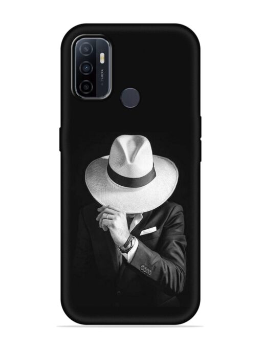 Men Under Hat Embossed Soft Silicone Case for Oppo A53 Zapvi