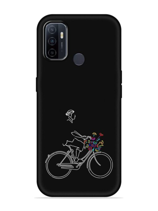 Minimalist Cycle Art Embossed Soft Silicone Case for Oppo A53