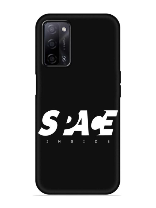 Space Typography Art Embossed Soft Silicone Case for Oppo A53S (5G) Zapvi