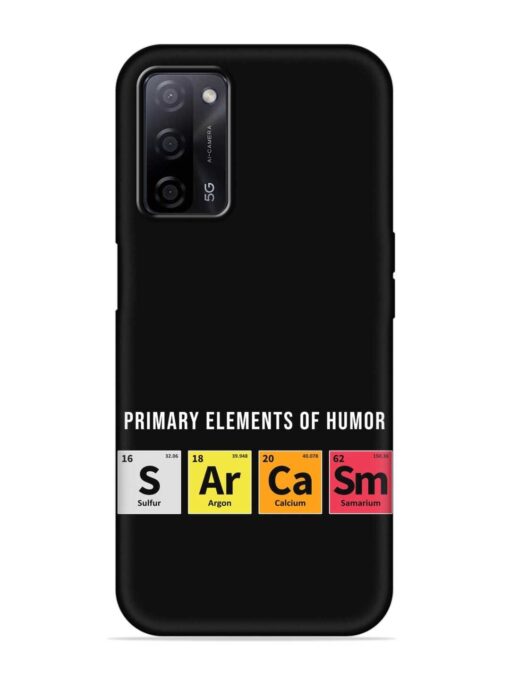 Primary Elements Humor Embossed Soft Silicone Case for Oppo A53S (5G) Zapvi