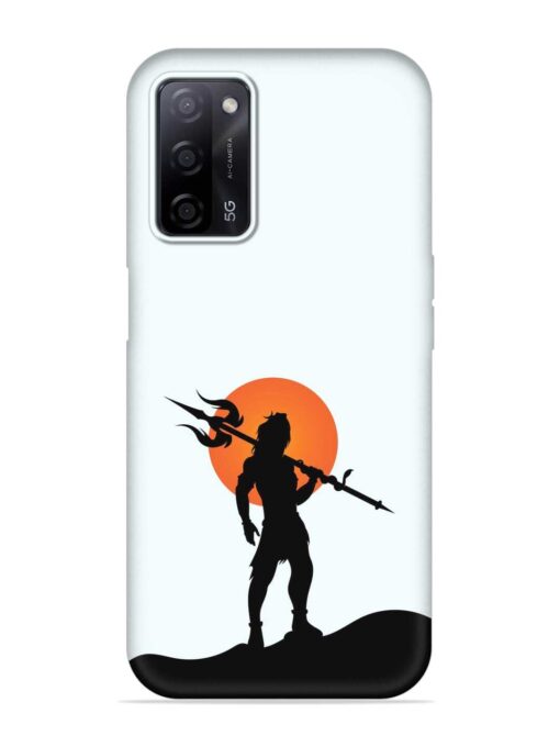 Lord Mahadev Trendy Embossed Soft Silicone Case for Oppo A53S (5G) Zapvi